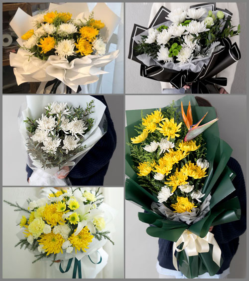 浙江省台州椒江区葭沚街道花泾村白事花束代送